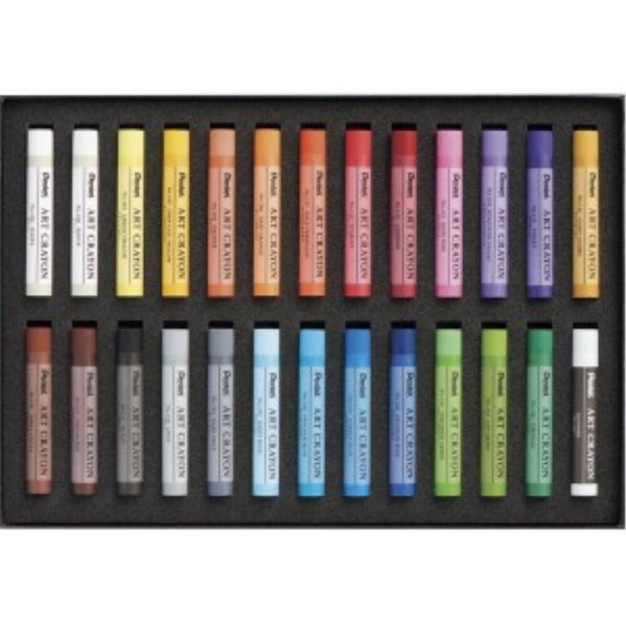 Pentel 藝術蠟筆 25 色套裝 2 白色 PTAC-26 4902506436702