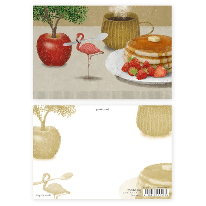 孔雀烫金明信片 TEAPART 25-516 4961187255163（5 套）