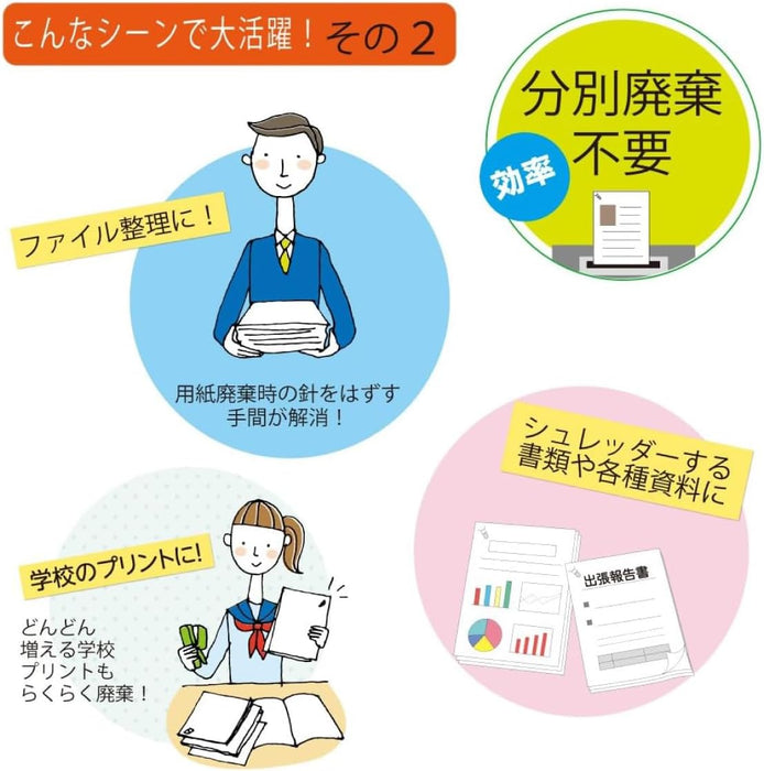 Kokuyo Stapler Stapler Needleless Halinax Handy 10 Helaian Stapling Blue Green SLN-MSH110GB 4901480396743