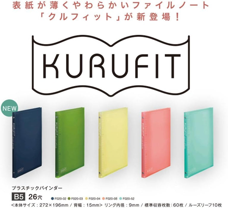 Maruman File Note Clufit B5 26 Furos Azul Claro F020-52 4979093202096 (10 conjuntos)