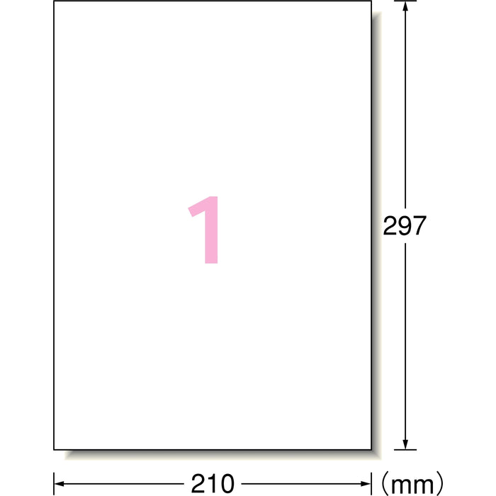 エーワン ラベルシール［インクジェット］超耐水タイプマット紙 A4判 1面 ノーカット 品番 62201（10セット）