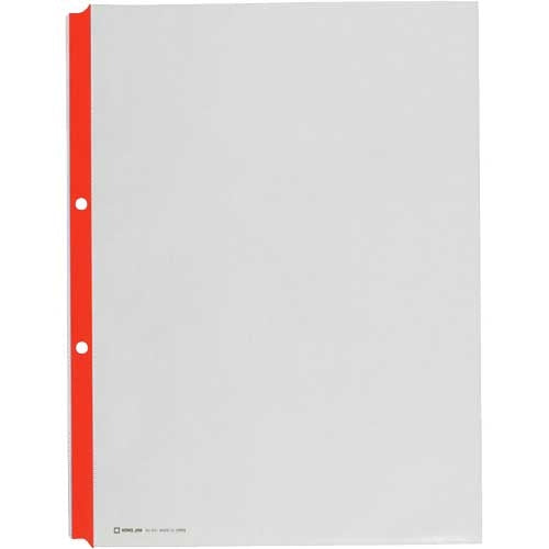 King Jim Color Guard Pocket 203 A4 Red 10 Pieces 4971660197200