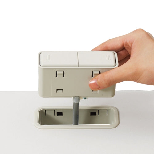 PLUS（プラス）オフィス家具 電源系コンセントボックス LA-CS LGY　4977564145149