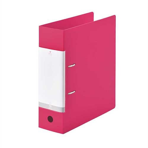 LIHITLAB. D型リングファイル A4S 赤 G2290-3 4903419112257