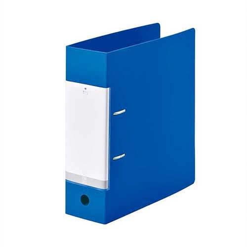 LIHITLAB. D型リングファイル A4S 青 G2290-8 4903419112288