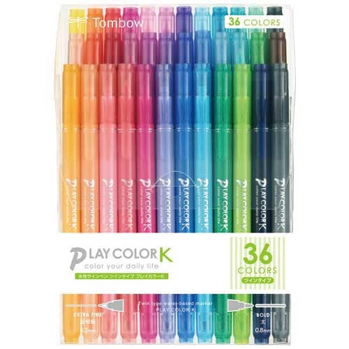 トンボ鉛筆 プレイカラーK 36色セット GCF-013 4901991060287