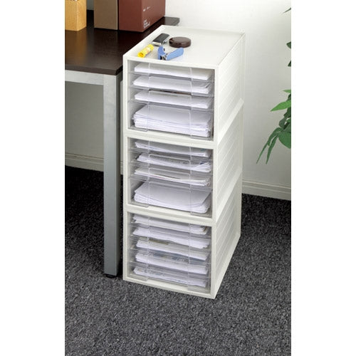 アイリスオーヤマ レターケース4段 LCJ-4D ホワイト 4967576186896