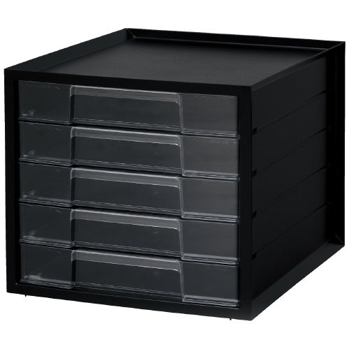 アイリスオーヤマ レターケース5段 LCJ-5M ブラック 4967576186889