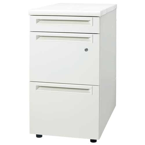 PLUS（プラス）オフィス家具 脇机3段 UJ-047A-A3 WS/W4 引出A　