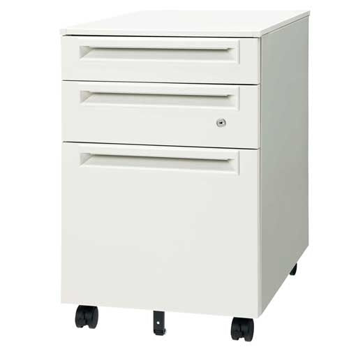 PLUS（プラス）オフィス家具 サイドキャビネット3段 UJ-046SC-B3 W4　