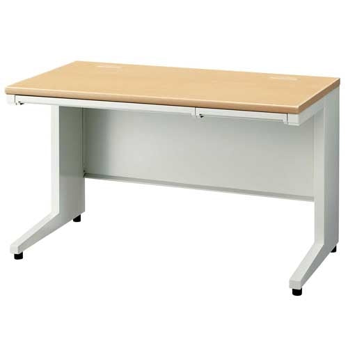 PLUS（プラス）オフィス家具 平机 UJ-127H ホワイトメープルWM/W4 W1200　