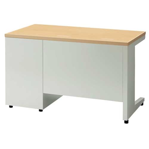PLUS（プラス）オフィス家具 片袖机 UJ-127A-3 WM/W4 W1200　
