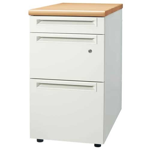 PLUS（プラス）オフィス家具 脇机3段 UJ-047D-D3 WM/W4 引出D　