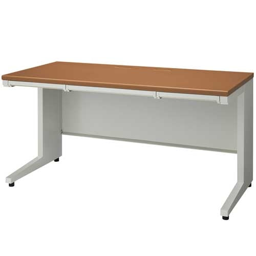 PLUS（プラス）オフィス家具 平机 UJ-147H ミディアムウッドT2/W4 W1400　