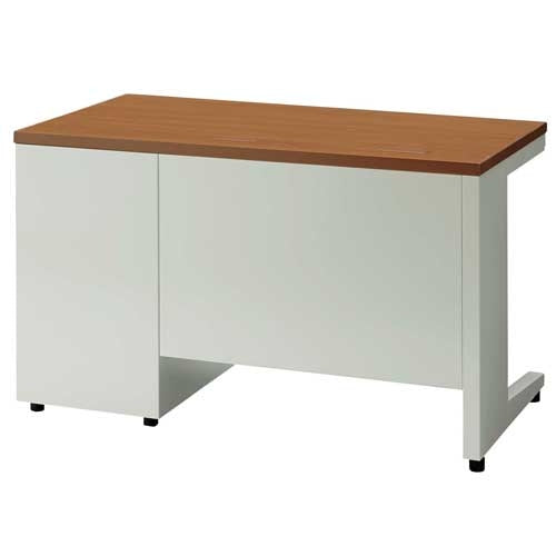 PLUS（プラス）オフィス家具 片袖机 UJ-127A-3 T2/W4 W1200　