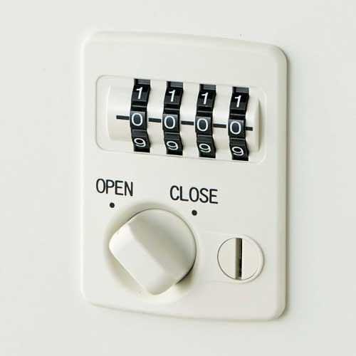PLUS（プラス）オフィス家具 片袖机ダイヤル錠 UJ-127A-3D WM/W4 W1200　