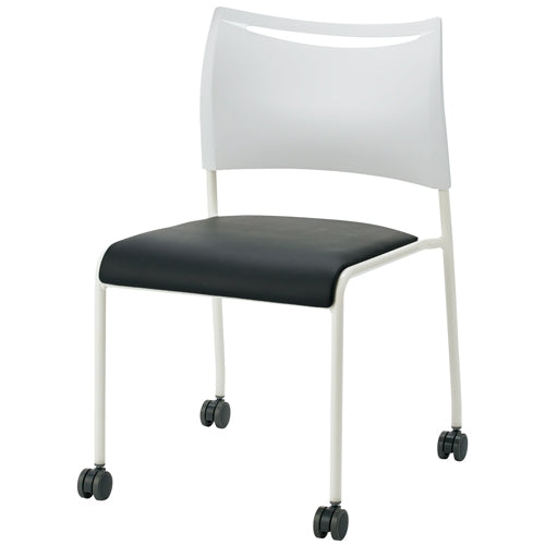 PLUS（プラス）オフィス家具 会議イス LTS-4CW-V-BK ブラック　4933178202715