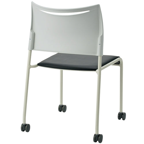 PLUS（プラス）オフィス家具 会議イス LTS-4CW-V-BK ブラック　4933178202715
