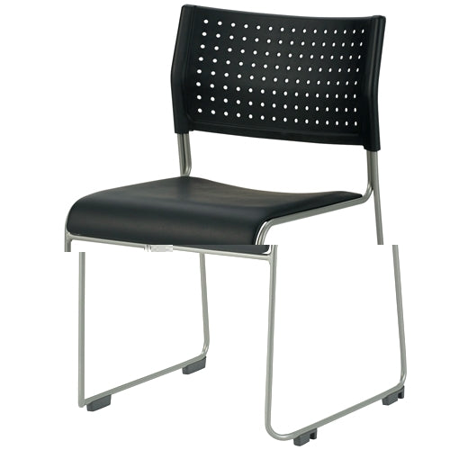 PLUS（プラス）オフィス家具 会議イス ASL-110PV-BK ブラック　4550537125364
