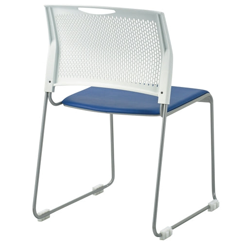 PLUS（プラス）オフィス家具 会議イス FRS-20L IB インディゴブルー　4547345053439