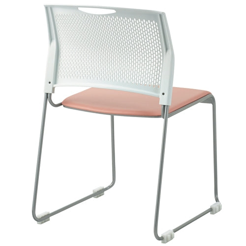 PLUS（プラス）オフィス家具 会議イス FRS-20L PP パステルピンク　4547345053460