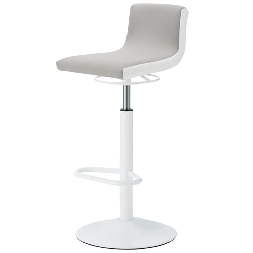 PLUS（プラス）オフィス家具 ハイスツール HC-4F グレー 布張り　