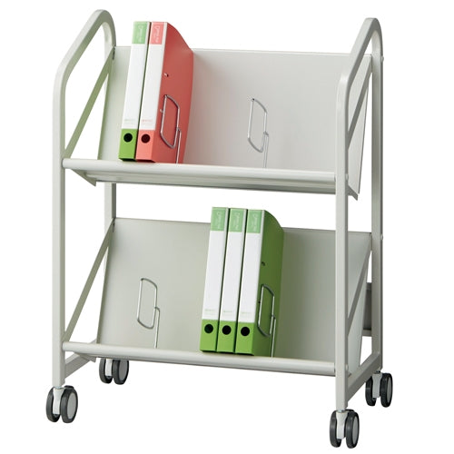 أثاث مكتبي PLUS (بلاس) ☆عربة ملفات FSW-6607-WG بمستويين 4542883006015