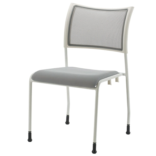 PLUS（プラス）オフィス家具 会議イス GKM-51 ホワイト 肘無固定脚　