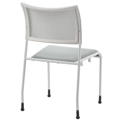 PLUS（プラス）オフィス家具 会議イス GKM-51 ホワイト 肘無固定脚　