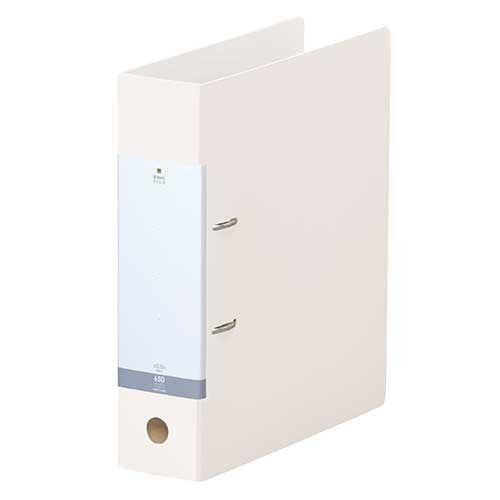 LIHITLAB. D型リングファイル A4S 白 G2280-0 4903419113209