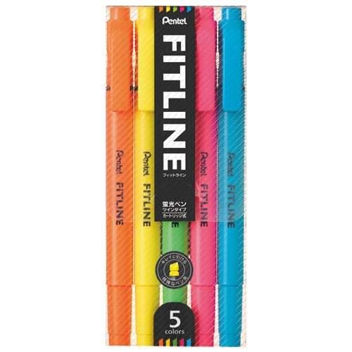 ぺんてる フィットライン 5色セット SLW11-5 4902506345387