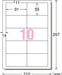 エーワン A-one 72110 [ラベルシール(プリンタ兼用]) A4 10面 四辺余白付 22シート入] 4906186721103