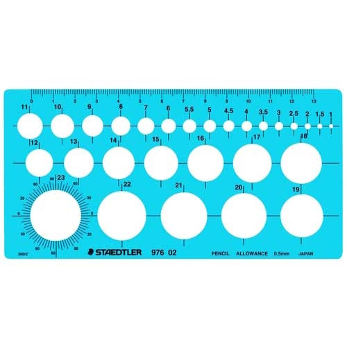 ステッドラー テンプレート 976 02 円定規 4955414976020