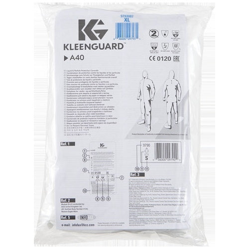 日本製紙クレシア クリーンガードA40ツナギ服XL 9793080 0036000097931