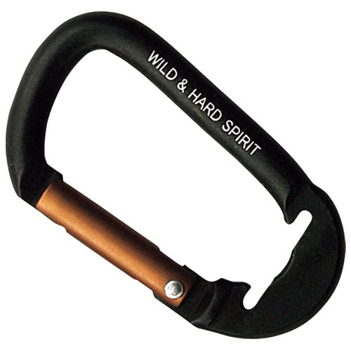 角利産業 アルミカラビナ 6mm 黒 4969402759809