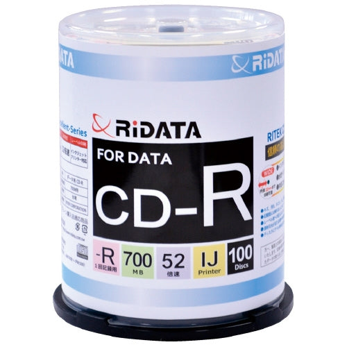 Ri-JAPAN データ用CD-R 100枚 CD-R700WPX100CK C 4719303511002