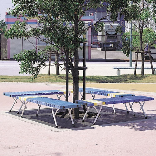 PLUS（プラス）オフィス家具 折りたたみベンチ BC-302-415-3 ブルー　4904771485331