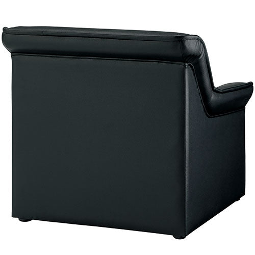 PLUS（プラス）オフィス家具 応接チェア RE-1051(V4)BK 1人掛　4514974637415