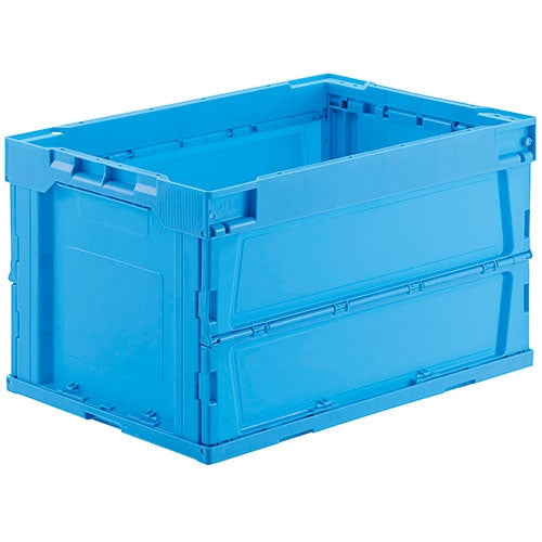 PLUS（プラス）オフィス家具 オリタタミコンテナ L51510BL-J 50L ブルー　4547345052425