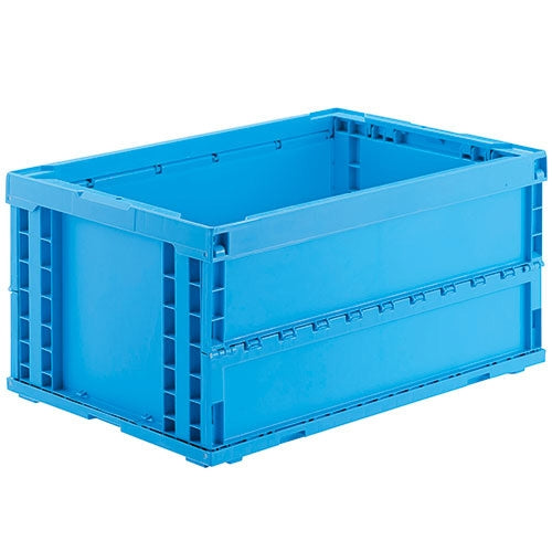 PLUS（プラス）オフィス家具 オリタタミコンテナ P75BS510-J 75L ブルー　4547345052432