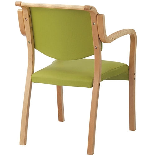 PLUS（プラス）オフィス家具 会議イス テンダー HG-F-N グリーン 木製　4549990228842