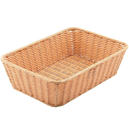 PLUS（プラス）オフィス家具 PPラタン調バスケット 743490　4582184100579