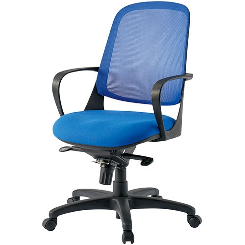 PLUS（プラス）オフィス家具 事務イス CF-6M ブルー　4942646074297