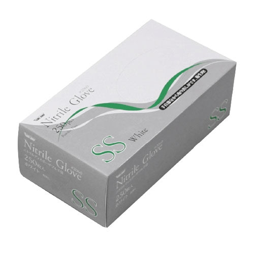 Kawanishi Kogyo Nitrile Disposable Gloves #2060 White SS 4906554155707