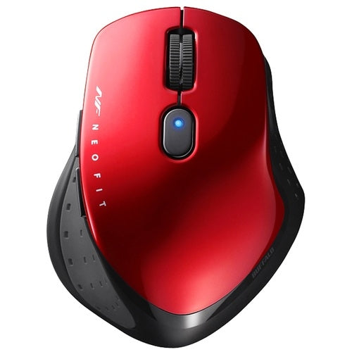 BUFFALO ワイヤレスBlueLEDマウス BSMBW510MRD 赤 4950190367857