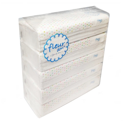 丸紅フォレストリンクス フルールドゥソフトPティッシュ 150組X5個 4573272231350