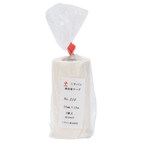 ニチバン 紙粘着テープ 210-36 白 36mm×18m 3巻 4987167091781
