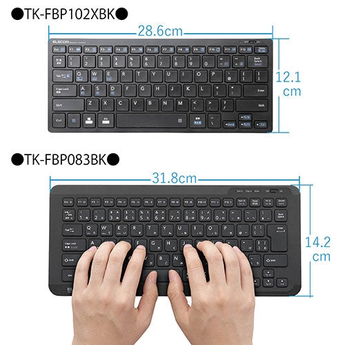 エレコム OS対応Bluetoothキーボード TK-FBP102XBK 4953103345003