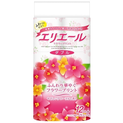 大王製紙 エリエールトイレティシュー フラワーW12巻 4902011729702