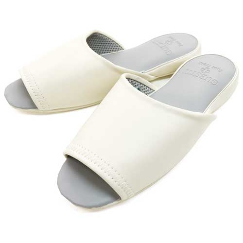 オクムラ GUEST IT 前開きスリッパL アイボリー 1足 4969354313654